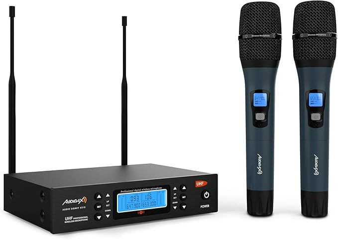 Bežični mikrofon sa dvije ručke UHF Audibax Sidney 1250