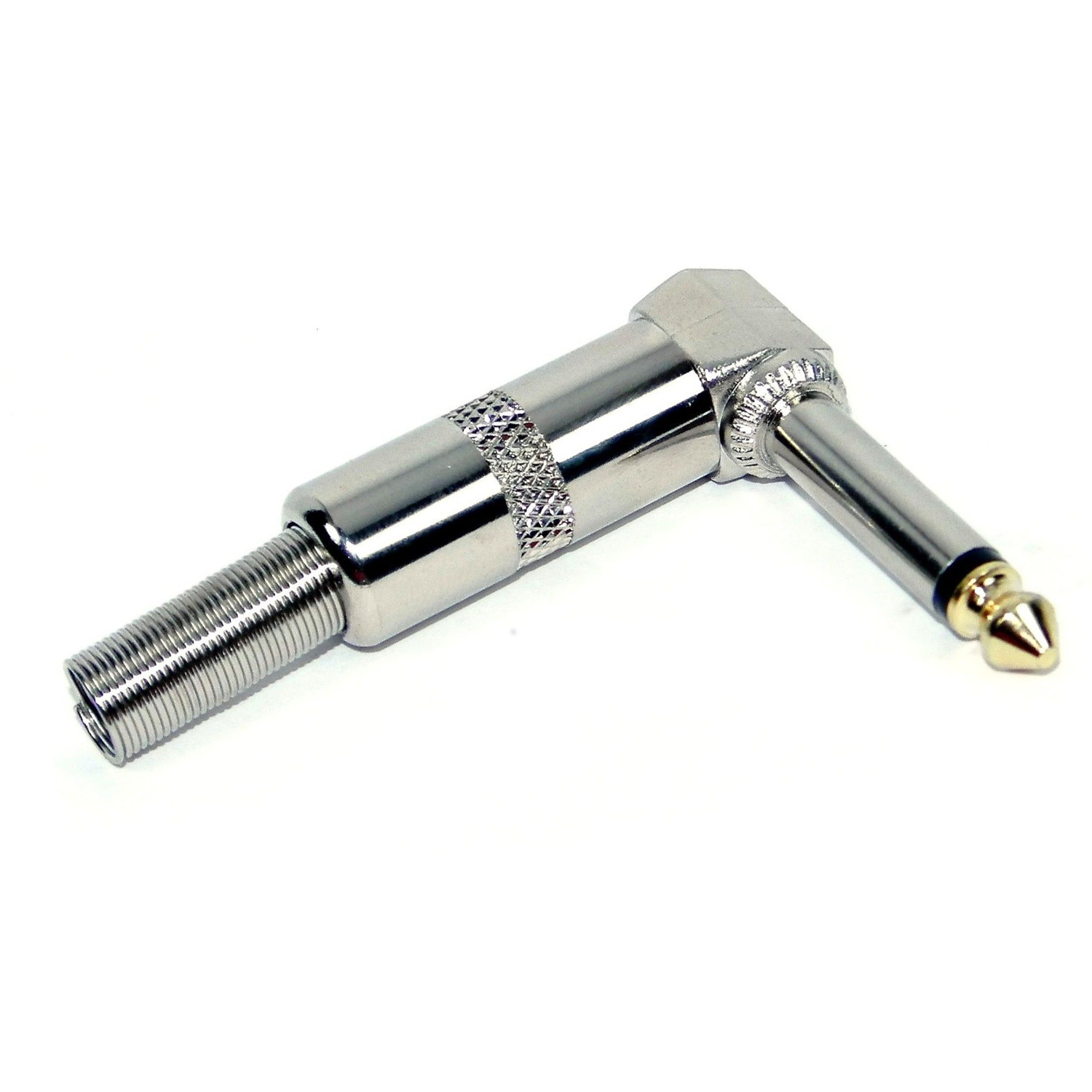 Konektor banana 6.3 mm mono kutna