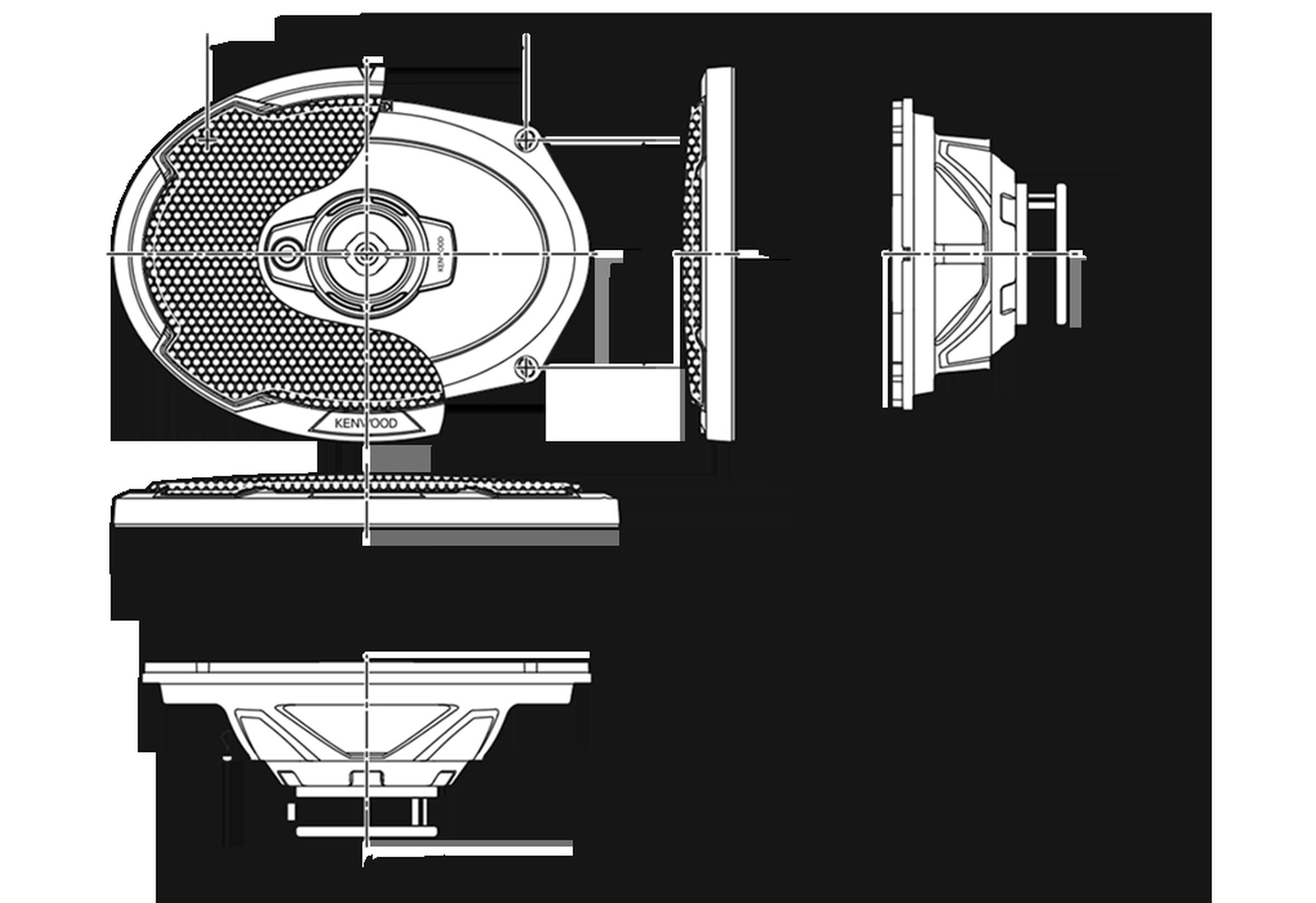 Auto zvučnici 6''x9'' 3-way Kenwood - Slika 2