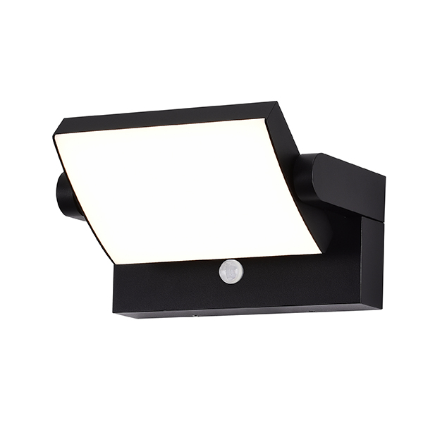 LED zidna lampa nadgradna 21W 4000K IP54 sa senzorom (crna)