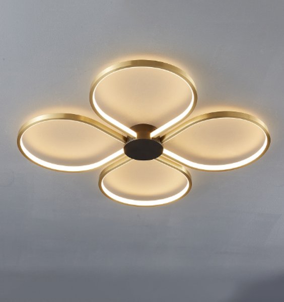 LED plafonjera 50W 3000K crno-zlatna