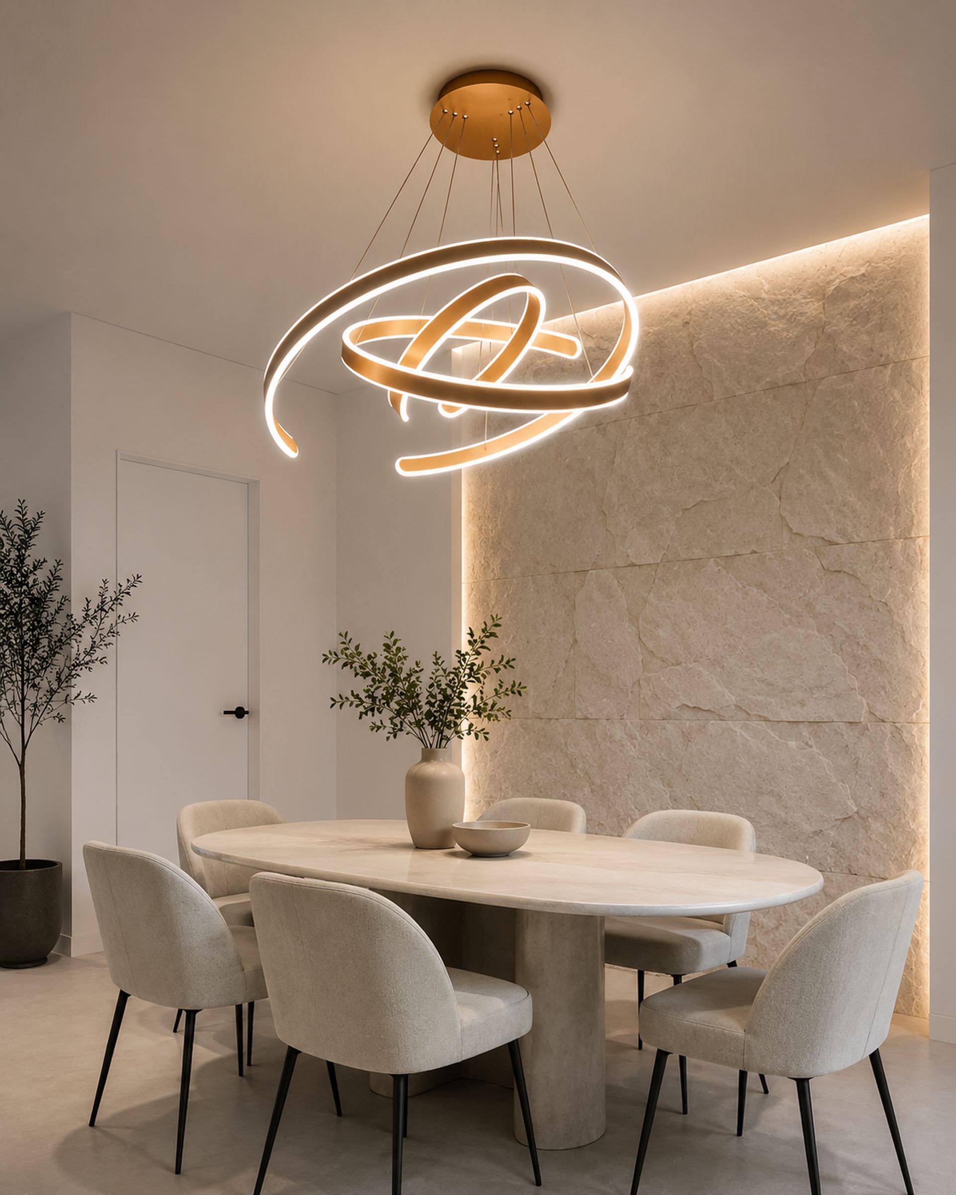 LED visilica tri otvorena kruga 100W 4000K
