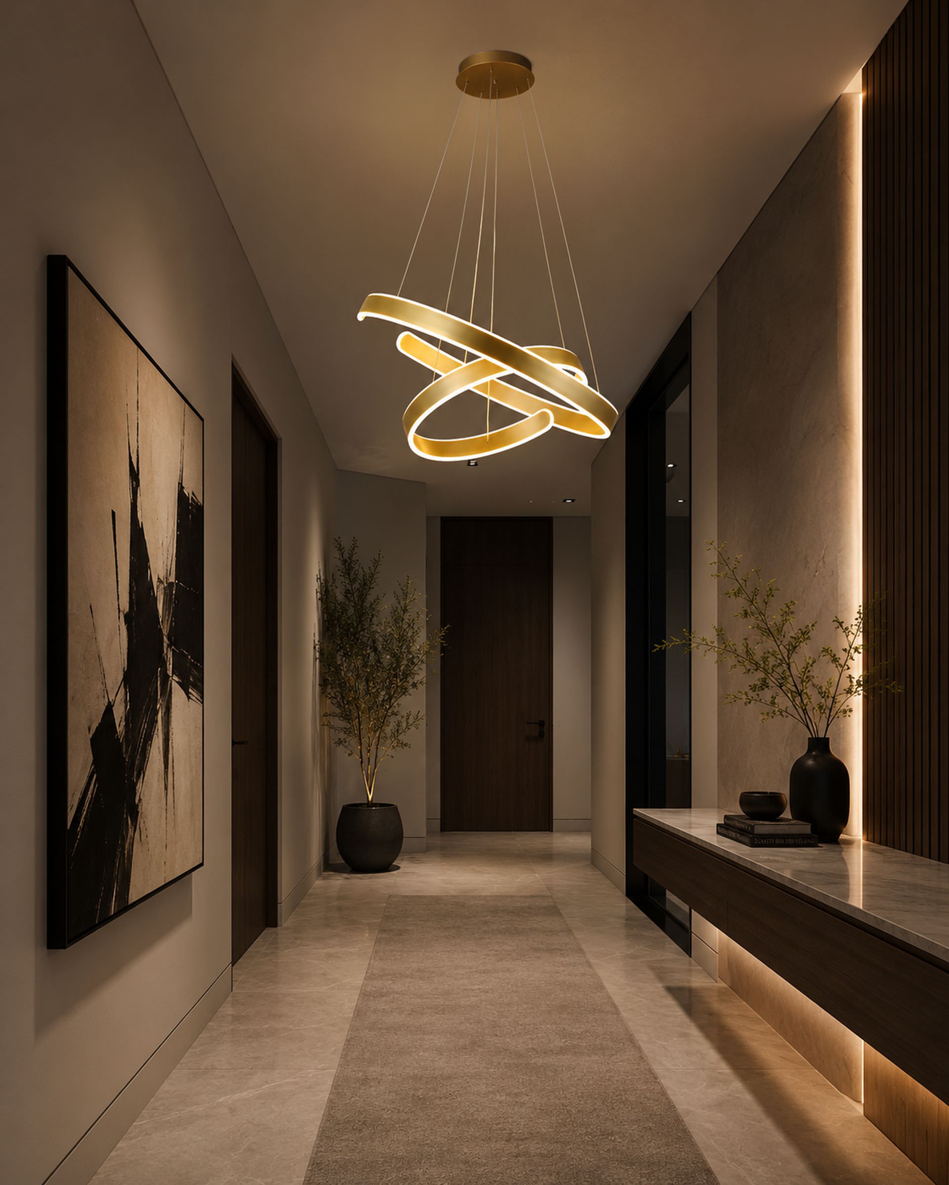 LED visilica dva otvorena kruga 50W 4000K