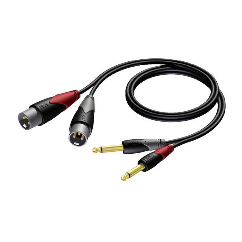 Interkonekcijski kabal XLR male - 6.3 mm Jack male mono - Audio Team d.o.o.