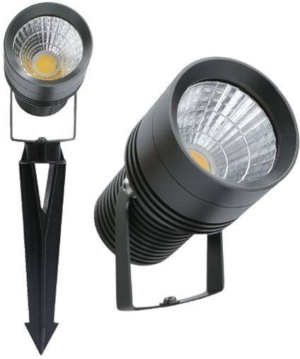 LED vrtna lampa 8W 4500K nadgradna